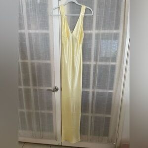Rumored yellow satin gown